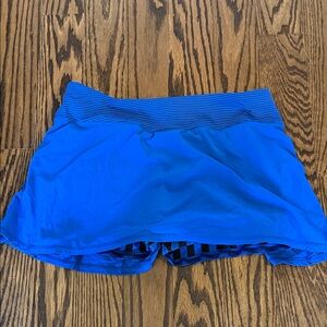 Lululemon Blue Women's Athletic/Tennis Skirt with Shorts